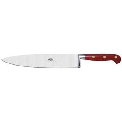 Berti Chefs Knife 10 Inch Red Lucite Handle 2395
