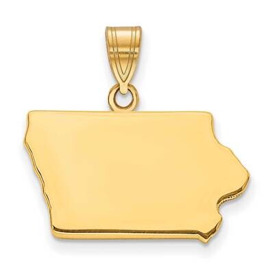 Ia State Pendant Bail Only 14k Gold XNA707Y-IA, MPN: XNA707Y-IA, 886774753942