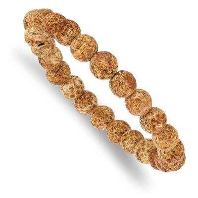 Picture Stone Agate Beaded Stretch Bracelet SRB2853, MPN: SRB2853, 191101859359