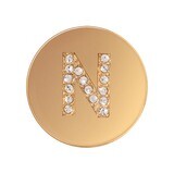 Nikki Lissoni Sparkling Letter Initial N Gold-Plated 23mm Coin C1262GSN, MPN: C1262GSN, 87186274664…