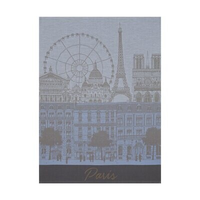 Le Jacquard Francais Paris Panorama Azure Tea Towel 24 X 31 Inch 22744 Set of 4, MPN: 22744, 366026…