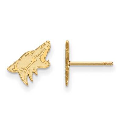 Arizona Coyotes Extra-Small Post Earrings Gold-plated Sterling Silver GP019COY, MPN: GP019COY, 1911…