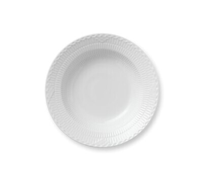 Royal Copenhagen White Fluted Half Lace Rim Soup Bowl 8.25 Inch 1017291, MPN: 1017291, 5705140175704