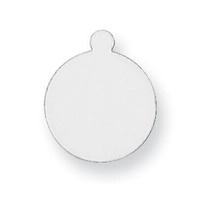 Round with Eyelet Stamping 14k White Gold WG1032, MPN: WG1032,