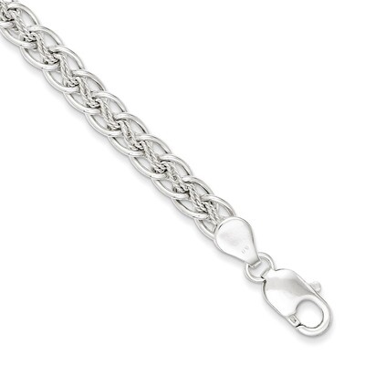 7.5 Inch Textured Fancy Bracelet Sterling Silver Polished QG3230-7.5, MPN: QG3230-7.5, 191101293801