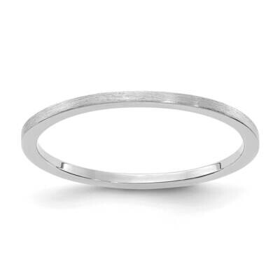 1.2mm Flat Satin Stackable Band 14k White Gold STK23-120W, MPN: STK23-120W, 191101670213