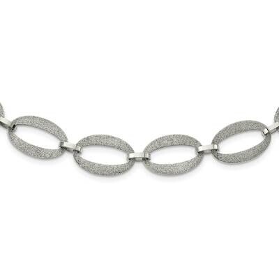 Laser Cut 1.75 Inch Extension Necklace Stainless Steel Polished SRN2201-17 by Chisel, MPN: SRN2201-…