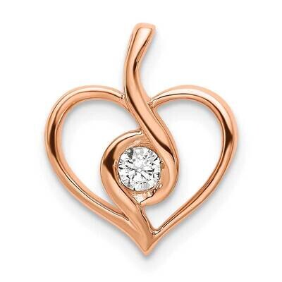 Si1/Si2, G H I, Bezel Open Heart Pendant 14k Gold Lab Grown Diamond PM6599-010-RLG, MPN: PM6599-010…