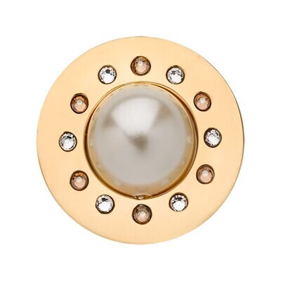 Nikki Lissoni In The Middle Of The Day With Crystal Pearl Swarovski Crystals Gold Plated 23mm Coin …