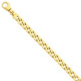 9.4mm Polished Fancy Link Necklace 20 Inch 14k Gold LK374-20, MPN: LK374-20, 191101180460