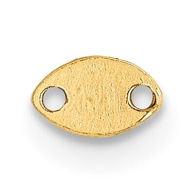 4.8 x 3mm Chain Tag Setting 14k Yellow Gold YG2094, MPN: YG2094,
