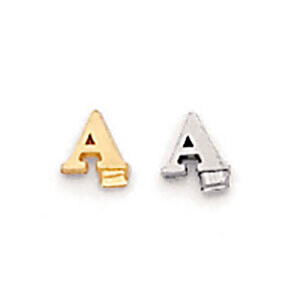 Casted Letter S 14k Yellow Gold YG2219S, MPN: YG2219S,