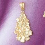 Dazzlers Jewelry Nuggets Pendant Necklace Charm Bracelet in Yellow, White or Rose Gold 5757, MPN: D…