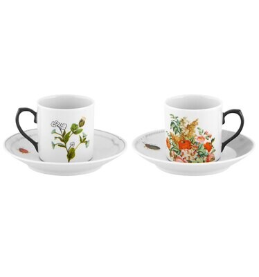 Vista Alegre Petites Histoires Set 2 Coffee Cup &amp; Saucers 21135858, MPN: 21135858,