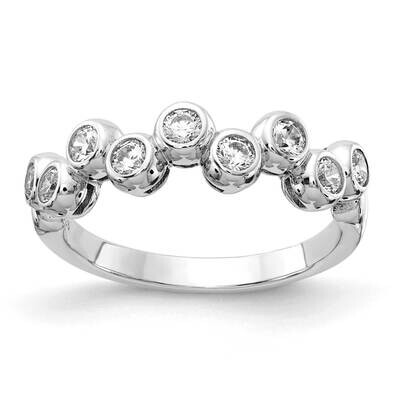 Cz Ring Sterling Silver QR7171-7, MPN: QR7171, 191101395109