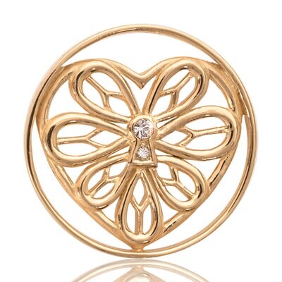 Nikki Lissoni Peaceful Heart Gold Plated 33mm Coin C1006GM, MPN: C1006GM, 8718627460184