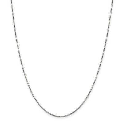 1.35mm 8 Sided Diamond-Cut Box Chain with 2 Inch Extender 18 Inch Sterling Silver QBR026E-18, MPN: …