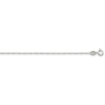 1.2mm Figaro Chain 16 Inch Sterling Silver QFG035-16, MPN: QFG035-16,