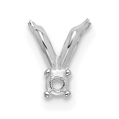 Casted Diamond Accent Bail 14k White Gold WG1577, MPN: WG1577,