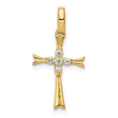 1/15Ct. Diamond Cross Pendant 14k Gold PM5031-008-YA, MPN: PM5031-008-YA, 883957420936