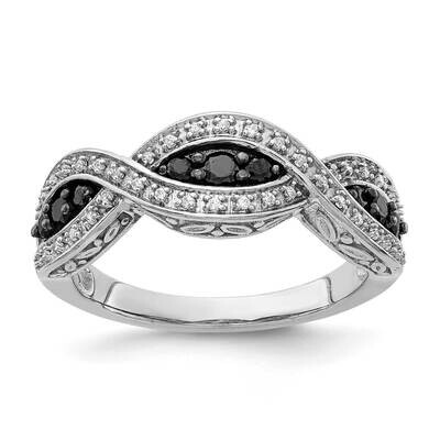 White &amp; Black Diamond Ring 14k White Gold RM5694-BK-040-WA, MPN: RM5694-BK-040-WA, 883957284194