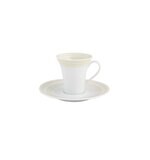 Vista Alegre Ivory Coffee Cup and Saucer 21136303, MPN: 21136303, 5601266076652