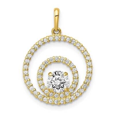 Pendant 10k Gold CZ Diamond 10YC399, MPN: 10YC399,