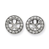 Earring Jacket 14k White Gold VS Quality Diamond XJ34WVS, MPN: XJ34WVS, 883957115306