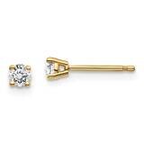 1/5ctw VS/SI D E F Lab Grown Diamond 4 Prong Earrings 14k Yellow Gold EM1006-020-LD, MPN: EM1006-02…