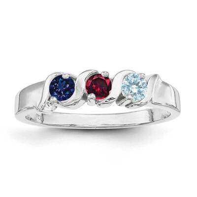 Synthetic Family Jewelry Ring 14k White Gold XMR11/3WSY, MPN: XMR11/3WSY, 883957151410