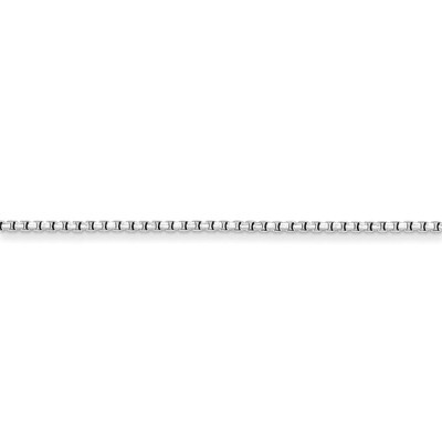 18 Inch 1.75mm Round Diamond Cut Fancy Box Chain Sterling Silver QVX035-18, MPN: QVX035-18, 8867744…