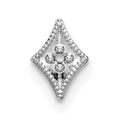 Top Diamond Shaped Die Struck .005ct. Setting 14k White Gold WG303, MPN: WG303,