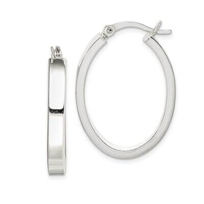 Hoop Earrings Sterling Silver Polished QE14149, MPN: QE14149, 886774087146