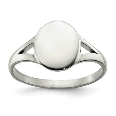 Oval Disc Ring Stainless Steel Polished SR657-10, MPN: SR657, 191101874604