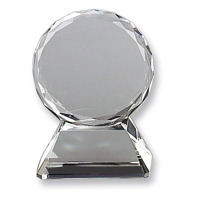 Round 5in Optic Glass Trophy on Base GM4237, MPN: GM4237, 47105041262