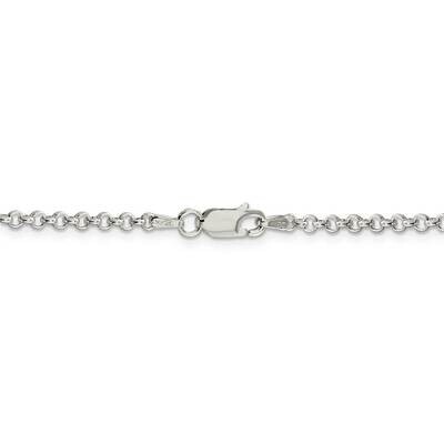 36 Inch 2.5mm Rolo Chain Sterling Silver QFC2-36, MPN: QFC2-36, 886774048307