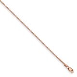 8 Inch 1.10mm Box Link Chain 14k Rose Gold RSC33-8, MPN: RSC33-8, 191101021589