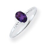 Amethyst Ring 14k white Gold 6x4mm Oval Y4667AM, MPN: Y4667AM, 883957563886