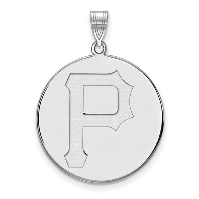Pittsburgh Pirates Extra Large Disc Pendant Sterling Silver SS018PIR, MPN: SS018PIR, 886774628462