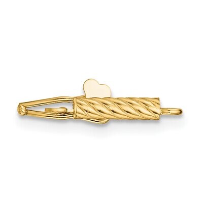 Swirl Barrel Clasp 14k Yellow Gold YG1805, MPN: YG1805,