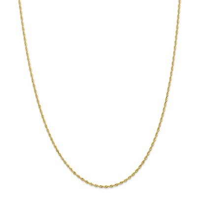 30 Inch 1.84mm Diamond -cut Quadruple Rope Chain 10k Gold 10QT014-30, MPN: 10QT014-30, 191101600234