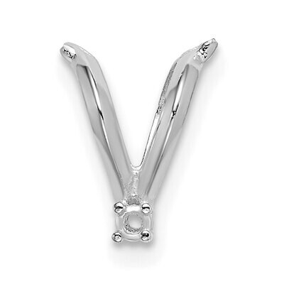 Casted Diamond Accent Bail 14k White Gold WG1576, MPN: WG1576,
