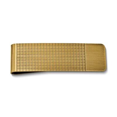 Antique Brass Etched Design Money Clip GM20750, MPN: GM20750, 788089142186