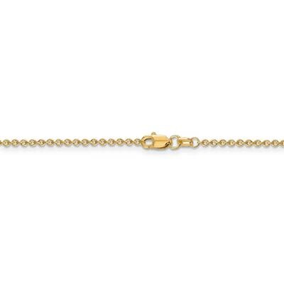 22 Inch 1.6mm Cable Chain 14k Yellow Gold PEN215-22, MPN: PEN215-22, 886774569086