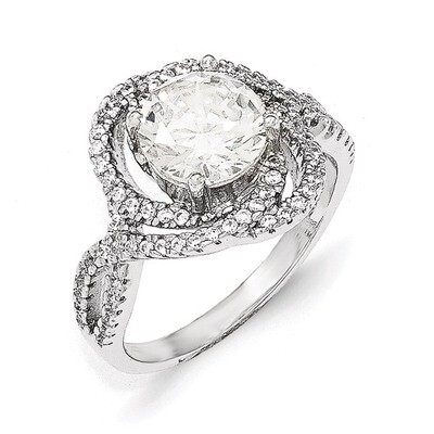 CZ Fancy Ring Sterling Silver QCM1370-6