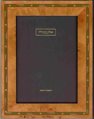 Addison Ross Marquetry Picture Frame Poplar Veneer &amp; Golf Design Inlay 8 x 10 Inch WoodMH54F10, MPN…