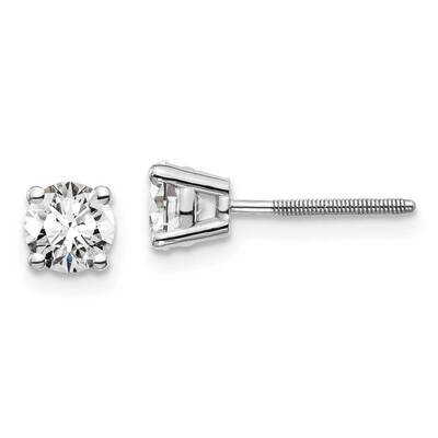 3/4Ctw Vs/Si, D E F, 4-Prong Screw Back Earrings 14k White Gold Lab Grown Diamond EM1016S-075-WLD, …