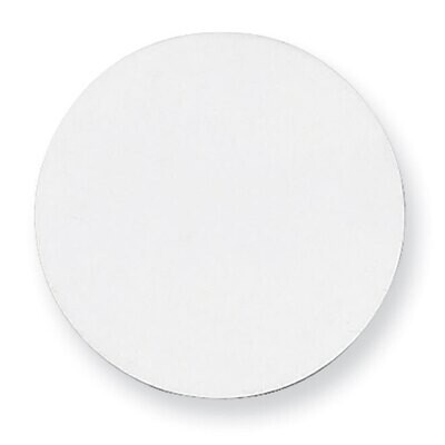 Round Stamping Sterling Silver Rhodium-plated SS1019, MPN: SS1019,