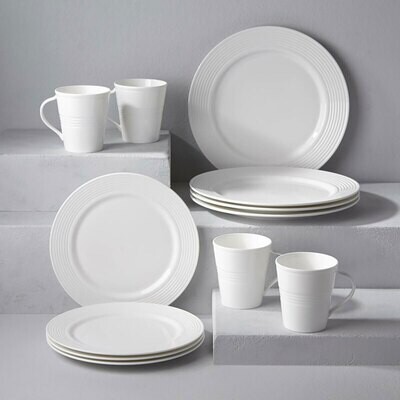 Lenox Tin Can Alley 12-Piece Dinnerware Set 6387237, MPN: 6387237,