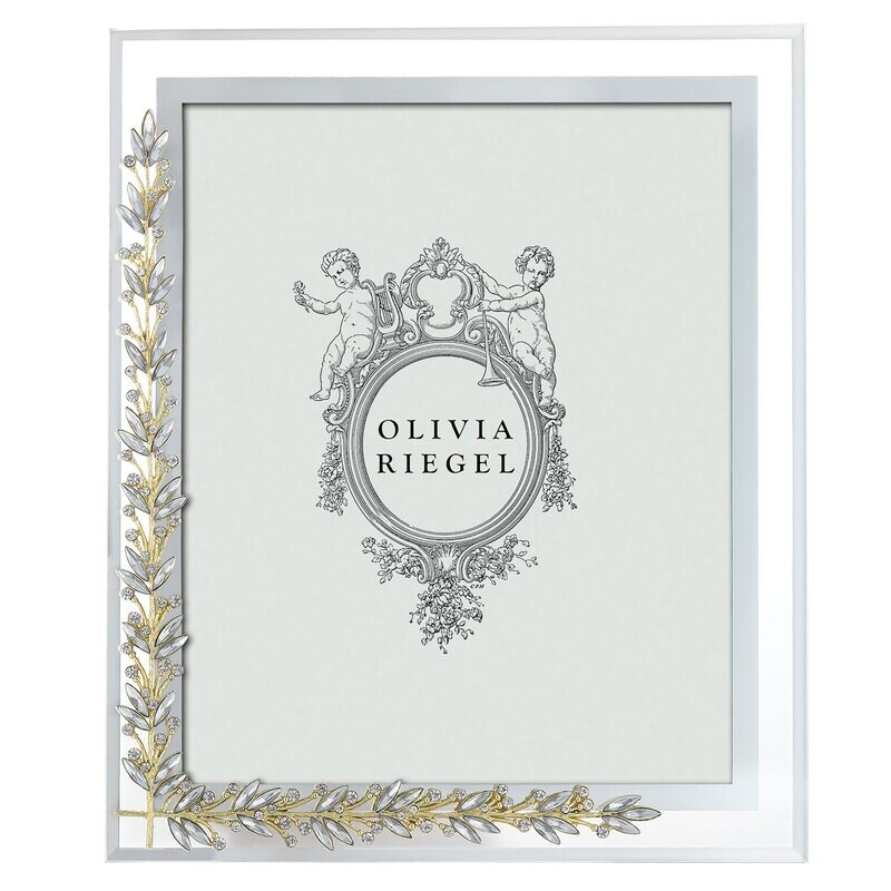 Olivia Riegel Gold & Silver Laurel 8 x 10 Inch Picture Frame RT4772